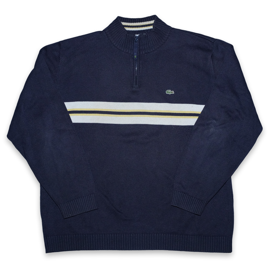 Vintage Lacoste Q-Zip Sweater Large - Double Double Vintage