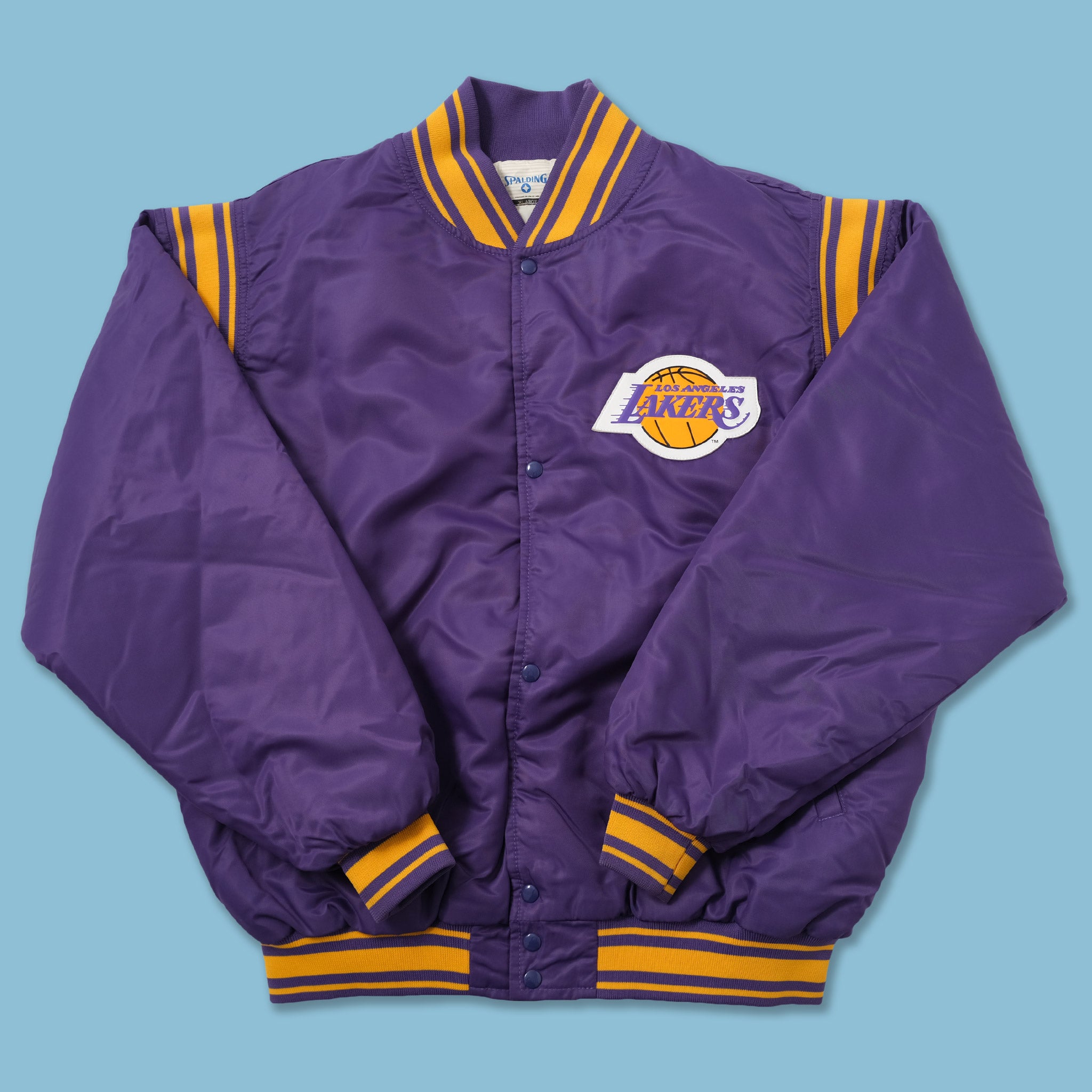 Vintage Spalding NBA La Lakers Bomber Jacket Womens