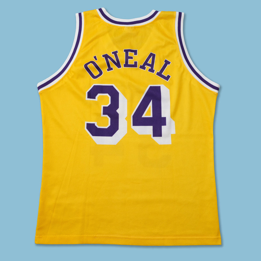 Vintage Champion Los Angeles Lakers Shaq Jersey Large Double