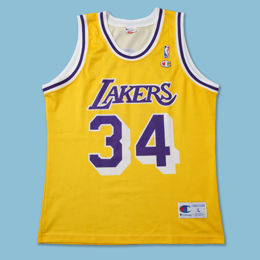 Vintage Champion Los Angeles Lakers Shaq Jersey Large