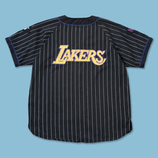 Vintage Starter Los Angeles Lakers Baseball Jersey XLarge