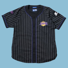 Vintage Starter Los Angeles Lakers Baseball Jersey XLarge