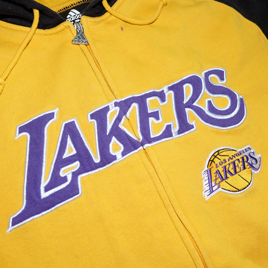 adidas, Shirts, Vintage Adidas Lakers Hoodie