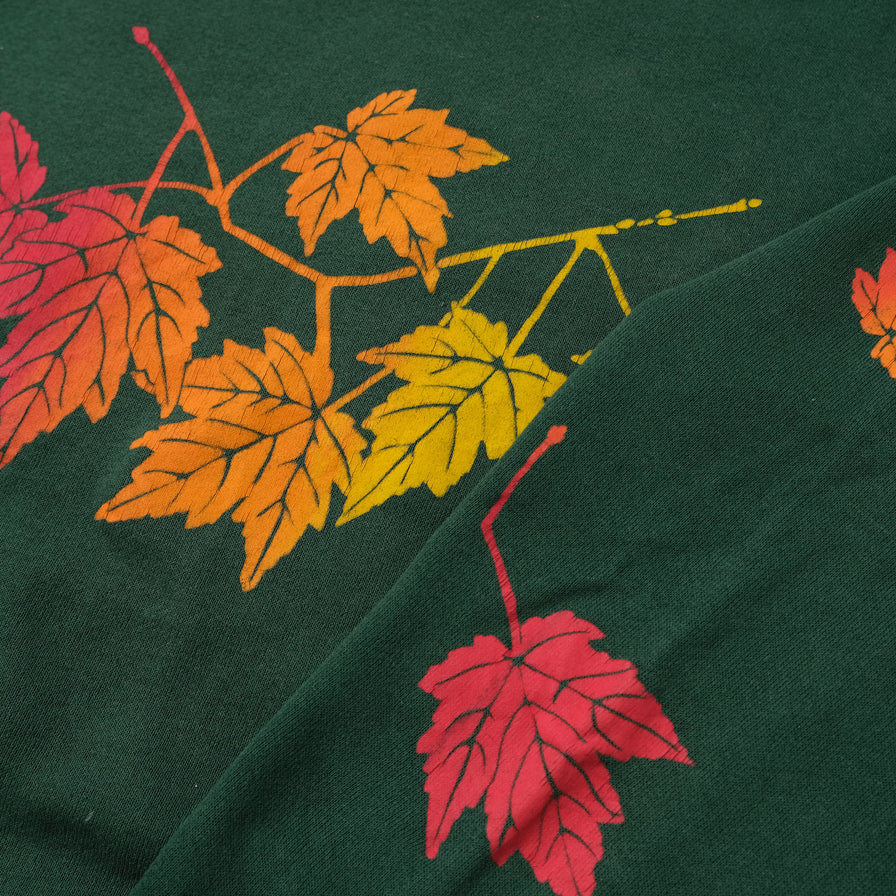 Vintage Leaves Sweater Medium