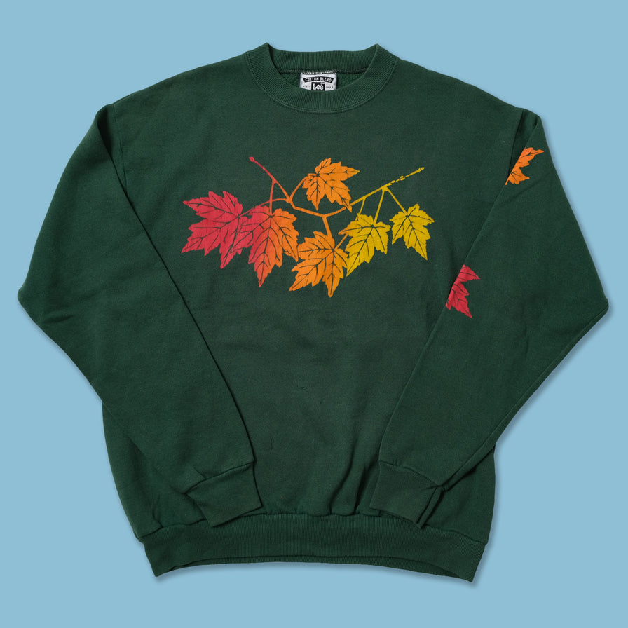 Vintage Leaves Sweater Medium
