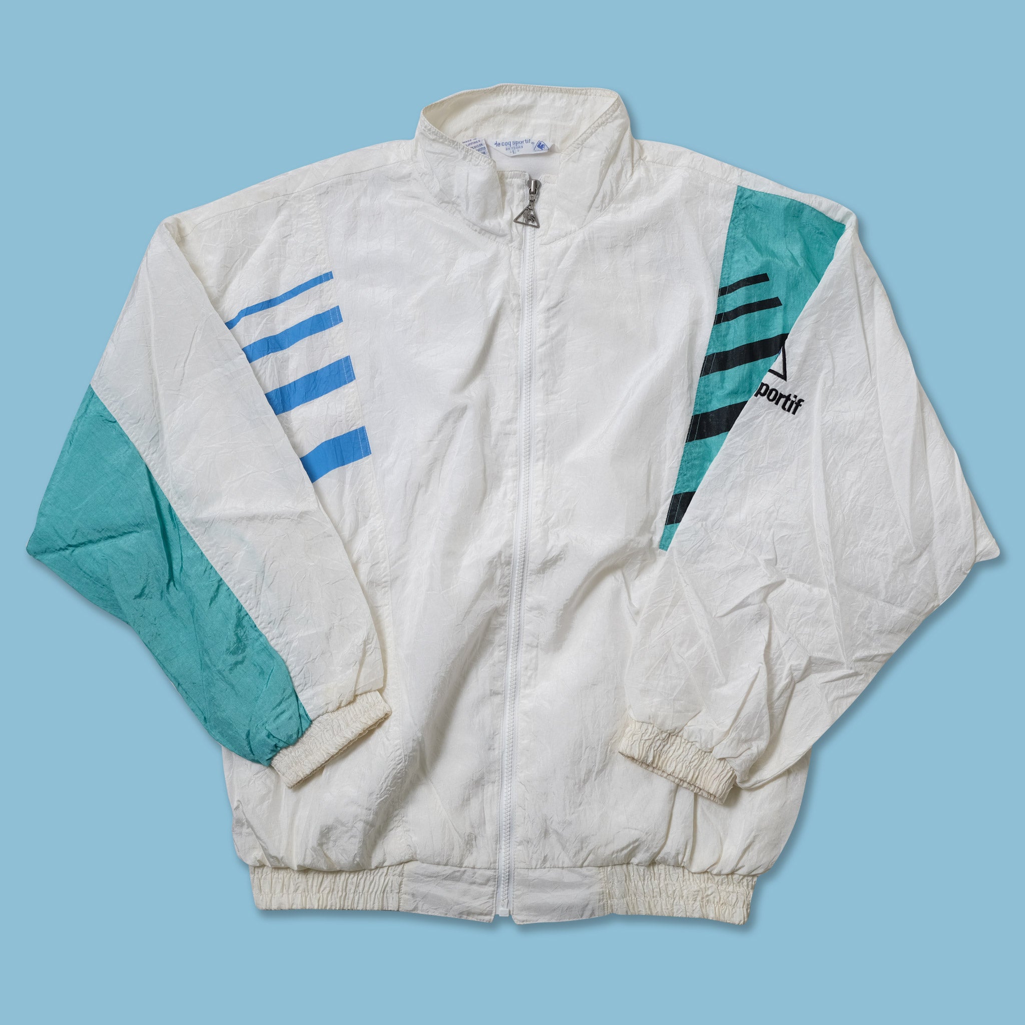 Vintage Le Coq Sportif Track Jacket Large Double Double Vintage