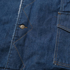 Vintage Lee Denim Fur Coat XLarge / XXL