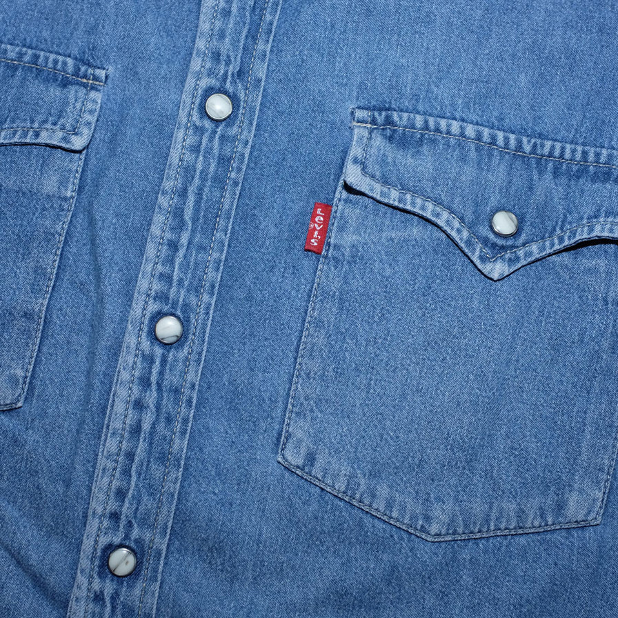 Vintage Levis Denim Shirt Large - Double Double Vintage