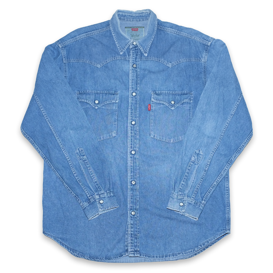 Vintage Levis Denim Shirt Large - Double Double Vintage