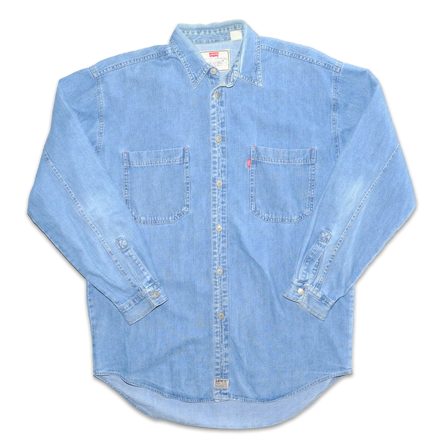 Vintage Levis Denim Shirt XLarge - Double Double Vintage