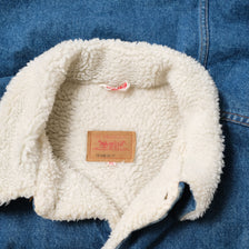 Vintage Levis Fur Denim Jacket Large / XLarge