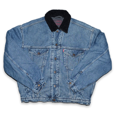 Vintage Levis Fur Denim Jacket Medium - Double Double Vintage
