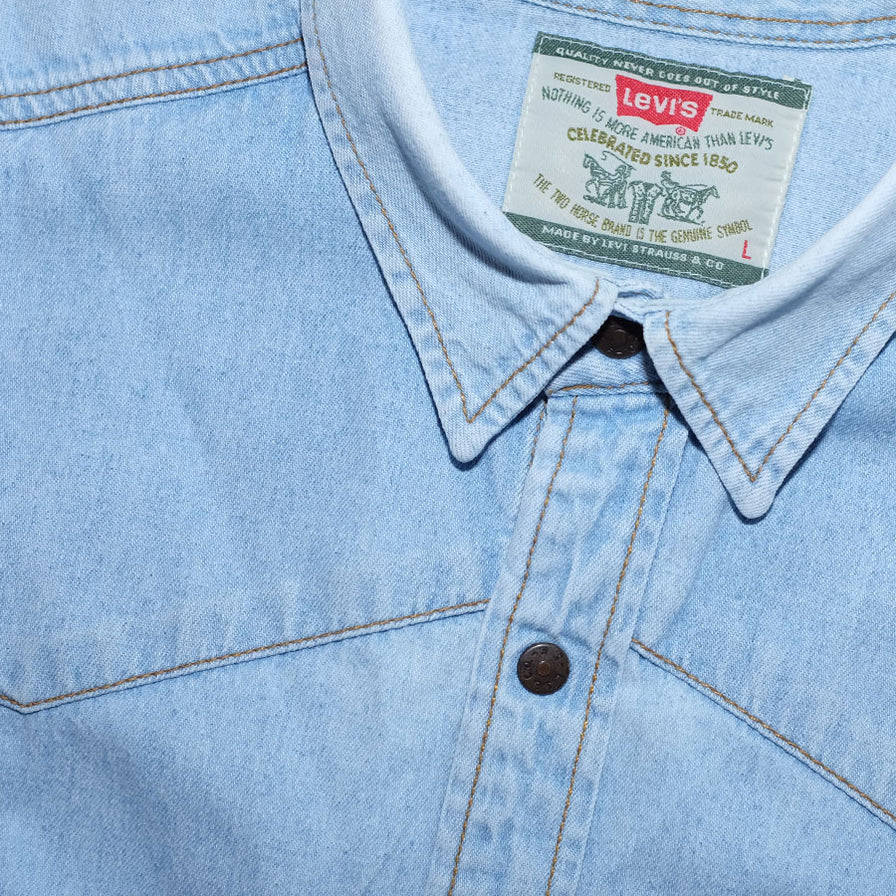 Vintage Levis Denim Shirt Large - Double Double Vintage