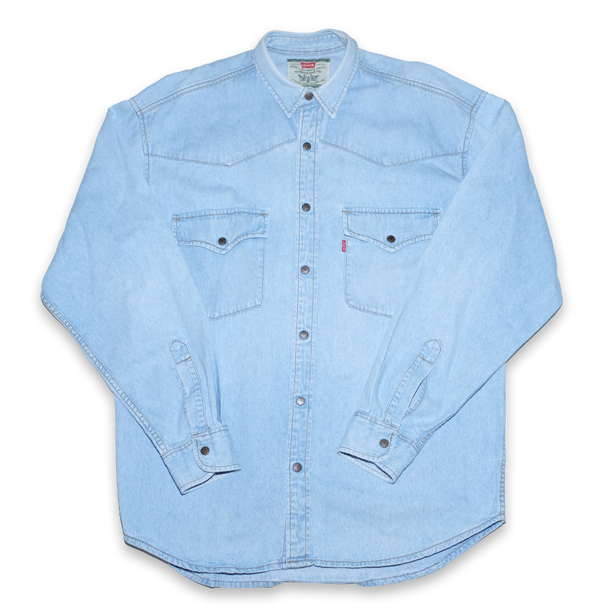 Vintage Levis Denim Shirt Large - Double Double Vintage