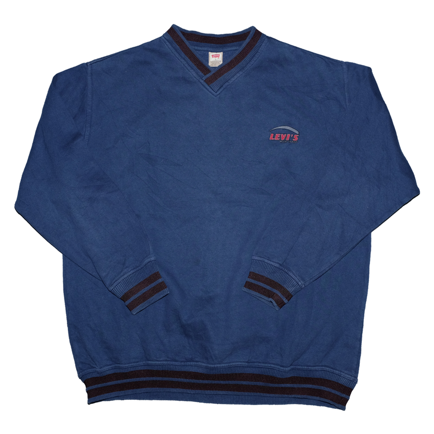 Vintage Levis V-Neck Sweater Large / XLarge - Double Double Vintage