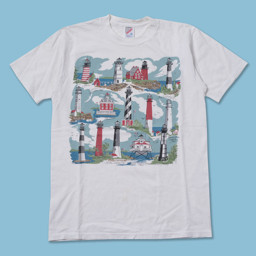 Vintage 1991 Lighthouse T-Shirt Medium