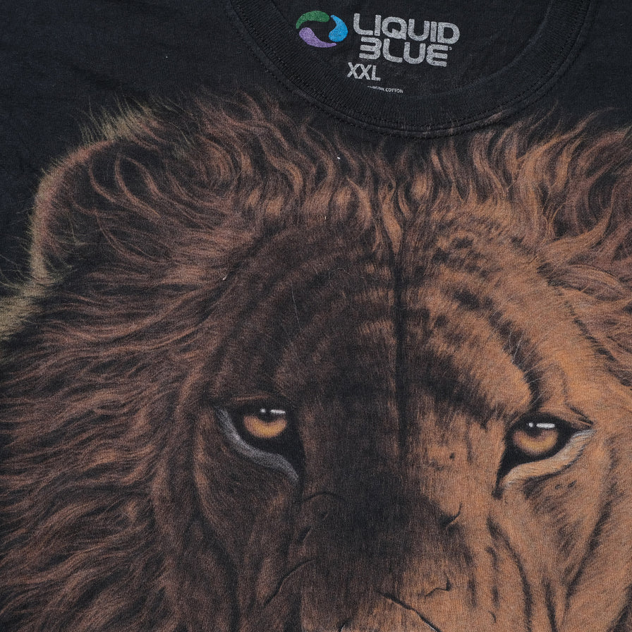 Vintage 1998 Liquid Blue Lion T-Shirt XXL