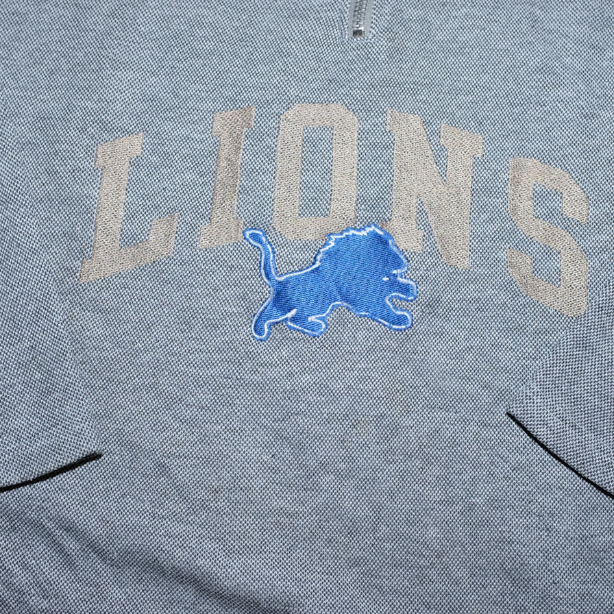 Vintage Detroit Lions Q-Zip Sweater Medium - Double Double Vintage