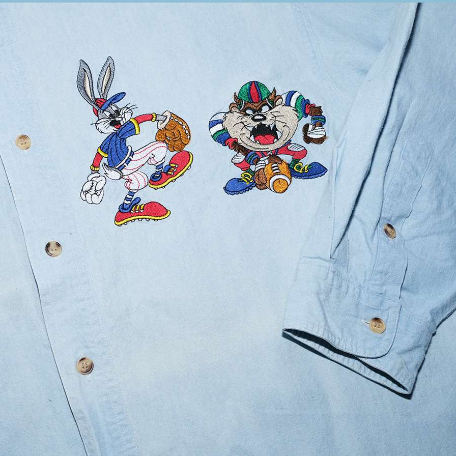 Vintage Looney Tunes Denim Shirt Large / XLarge