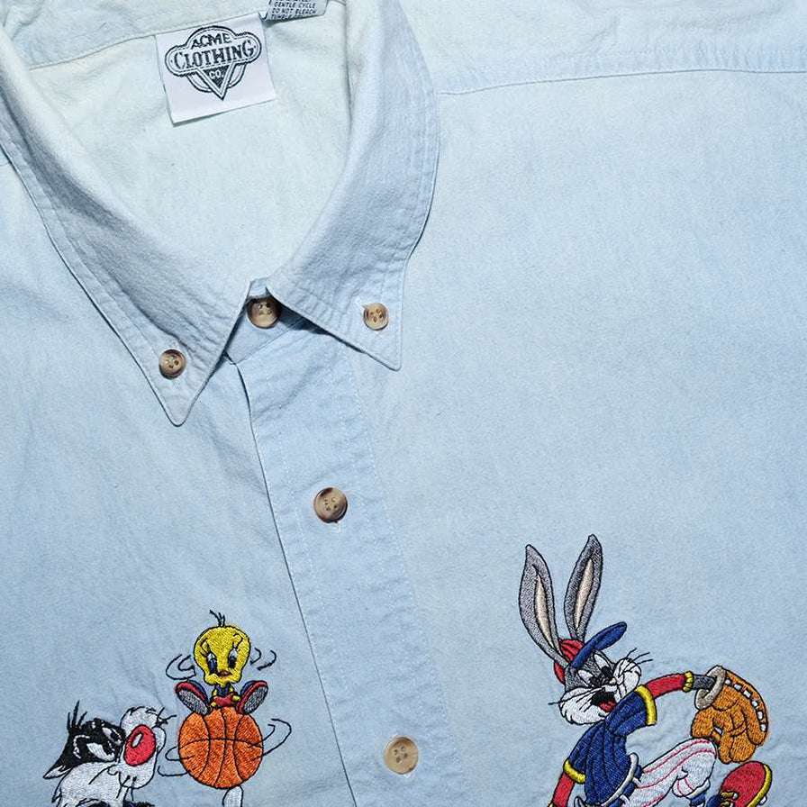 Vintage Looney Tunes Denim Shirt Large / XLarge