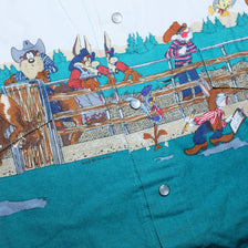 Vintage Looney Tunes Western Shirt Medium / Large