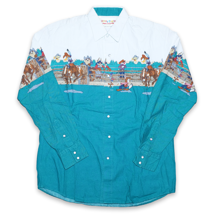 Vintage Looney Tunes Western Shirt Medium / Large