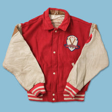 Vintage Louisville College Wool Leather Jacket Small