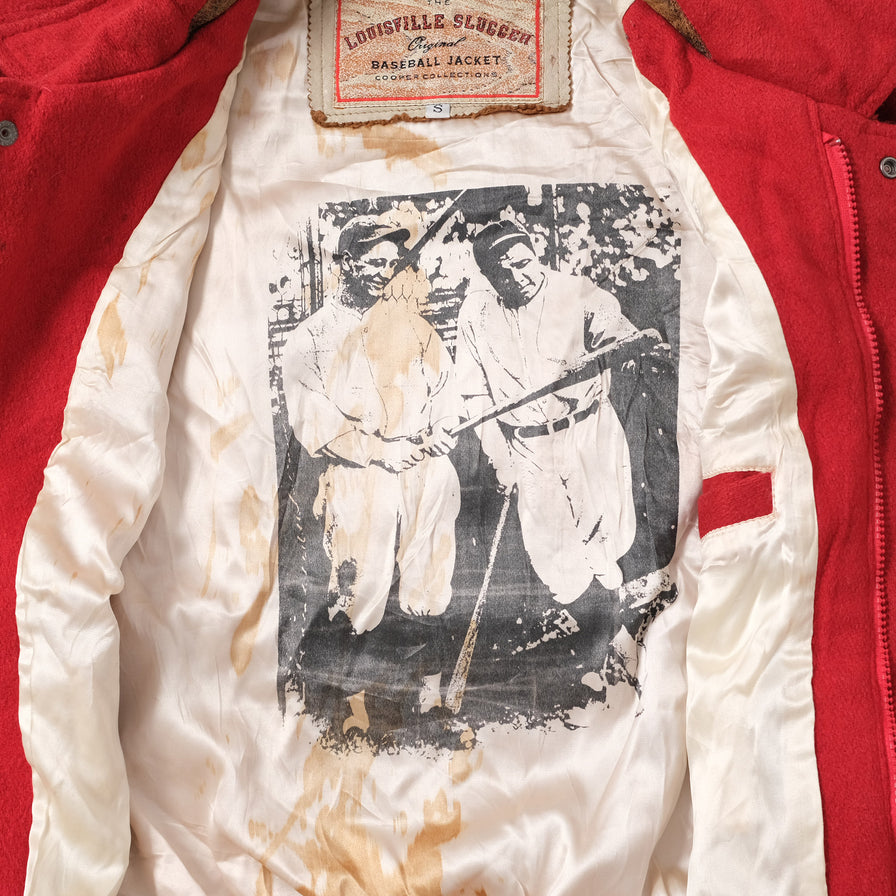 Vintage Louisville College Wool Leather Jacket Small