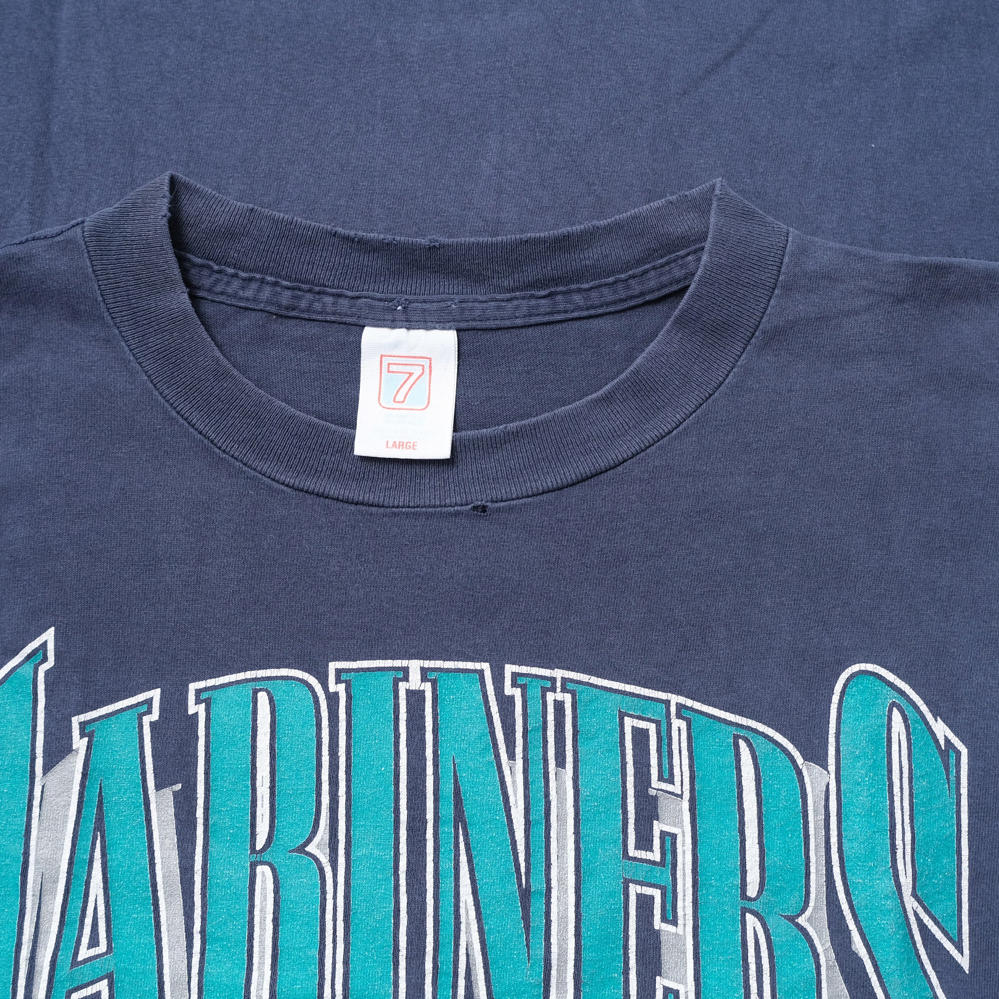 Vintage 1998 Seattle Mariners Faded Navy Blue T Shirt 0532 