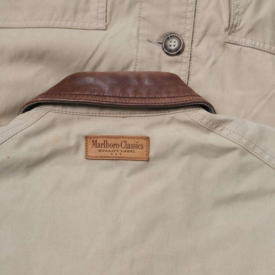 90s Marlboro Classics Jacket Green Brown M – PopeVintage