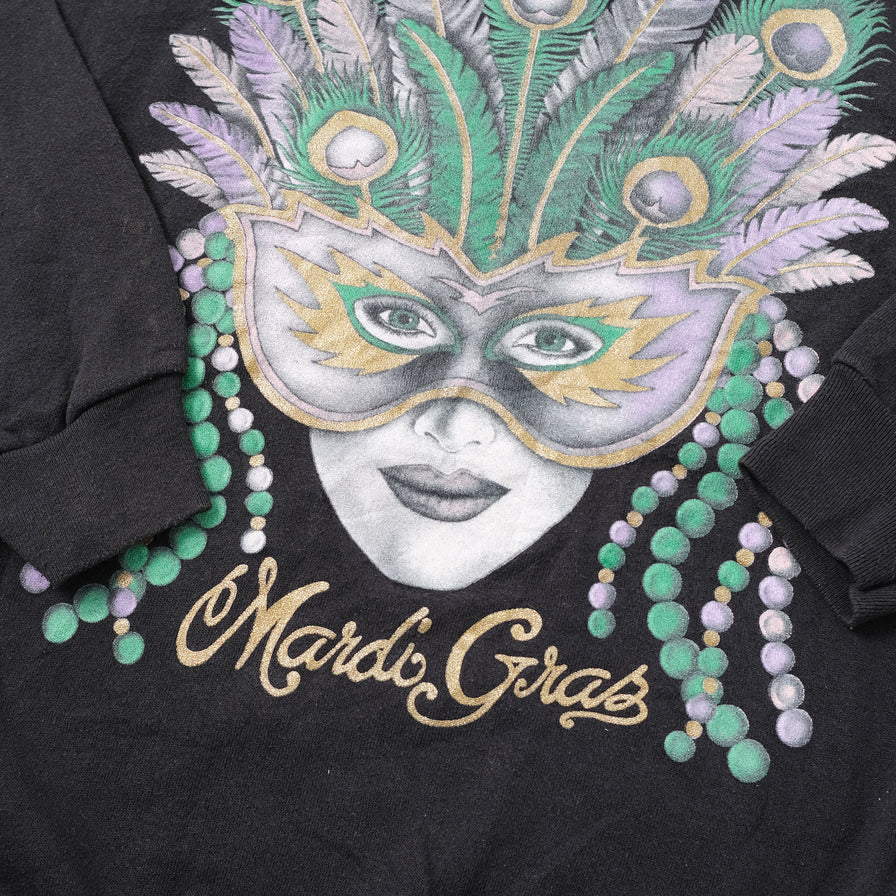 Vintage Mardi Gras Sweater XXLarge
