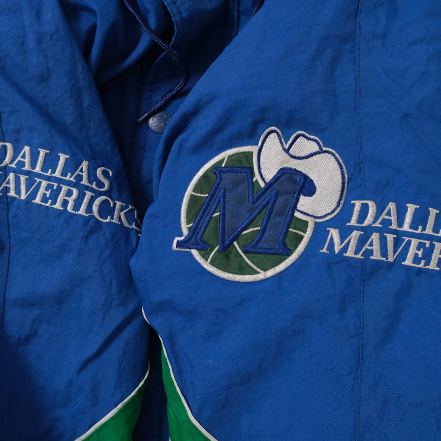 Vintage Starter Dallas Mavericks Jacket Large Double Double Vintage