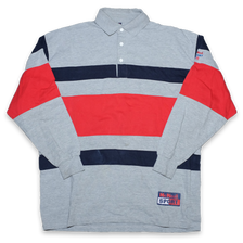 Vintage Striped Long Polo XLarge - Double Double Vintage