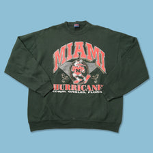 Vintage Miami Hurricanes Sweater XLarge