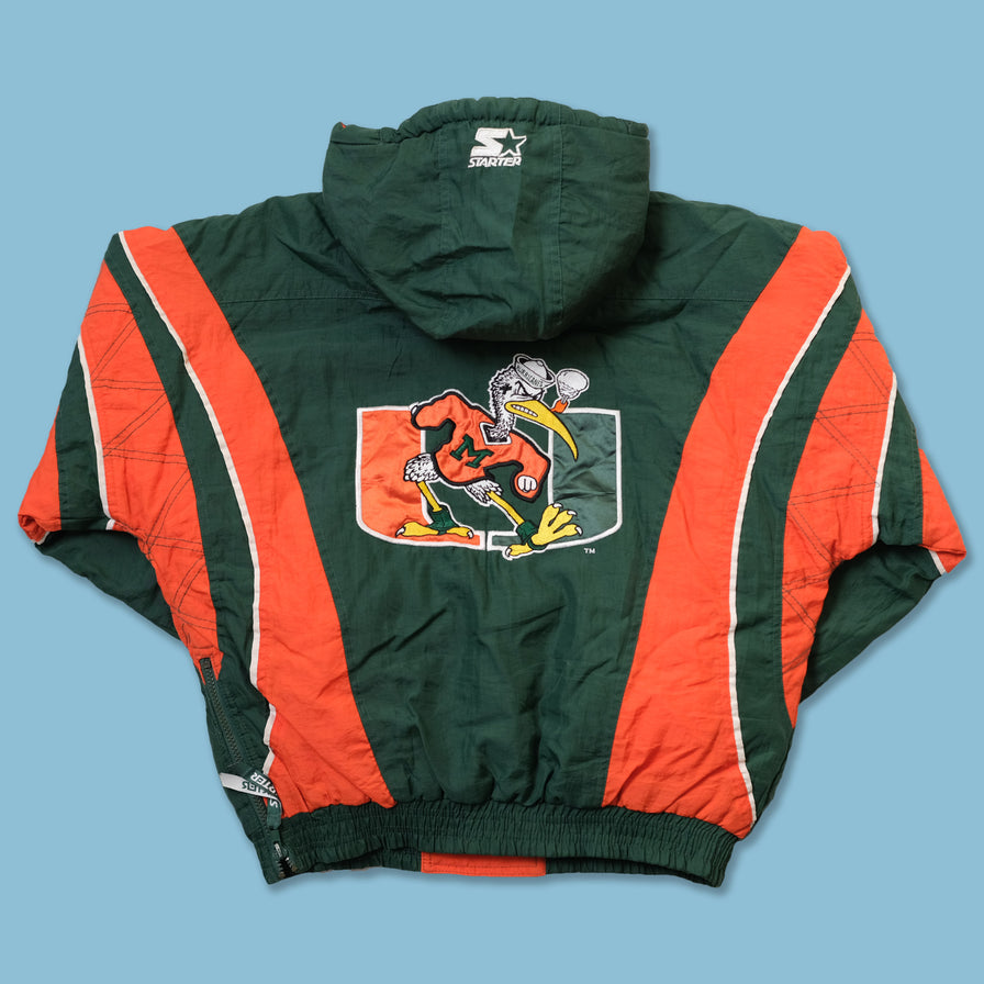 Vintage Women s Starter Miami Hurricanes Anorak Small Double