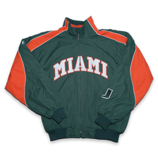 Majestic University of Miami Jacket Large - Double Double Vintage
