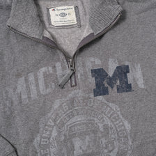 Vintage Champion Michigan Q-Zip Sweater XXL