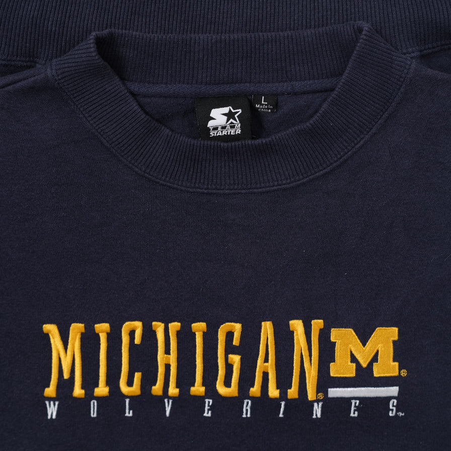 Vintage Starter Michigan Sweater Large