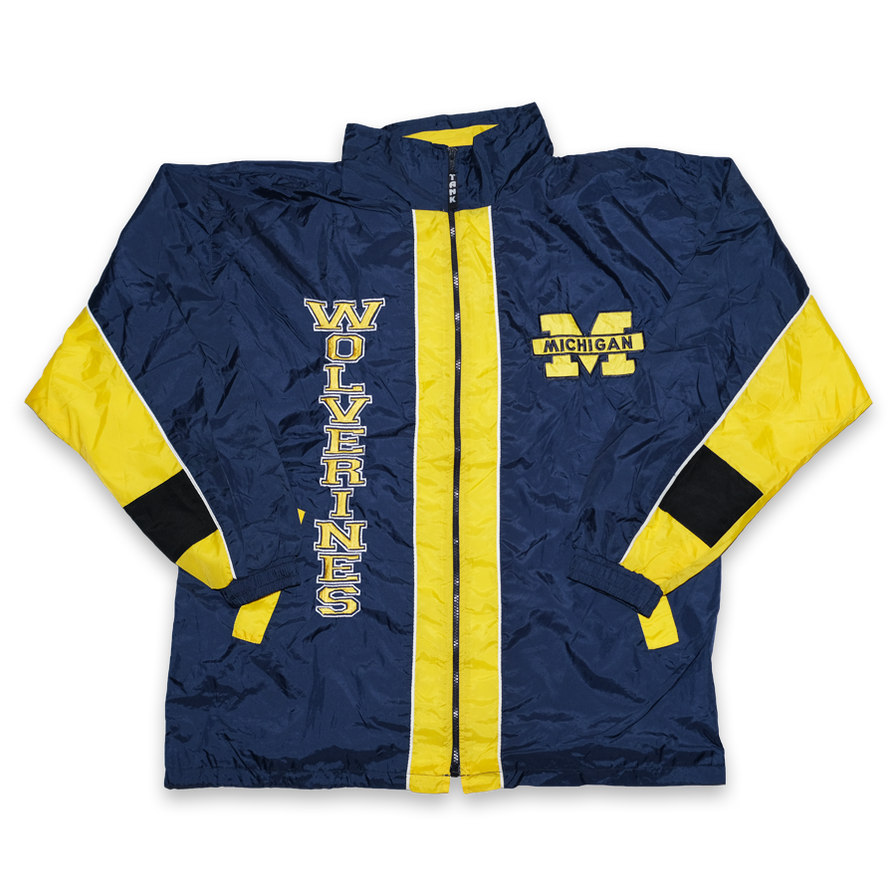 Vintage Michigan Wolverines Track Jacket XLarge