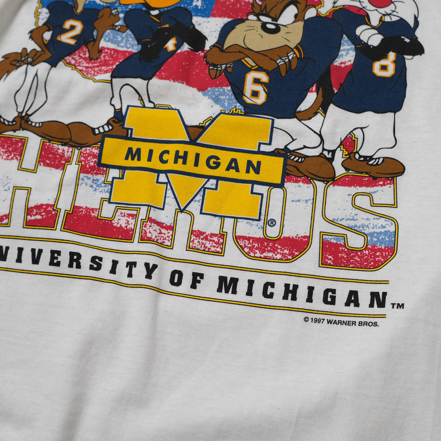 Vintage Deadstock 1997 Looney Tunes Michigan T-Shirt Small