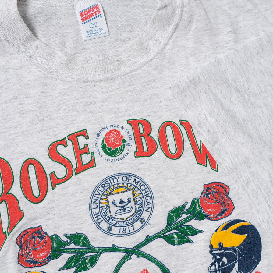 Vintage 1992 Rosebowl Michigan Wolverines T-Shirt Large / XLarge