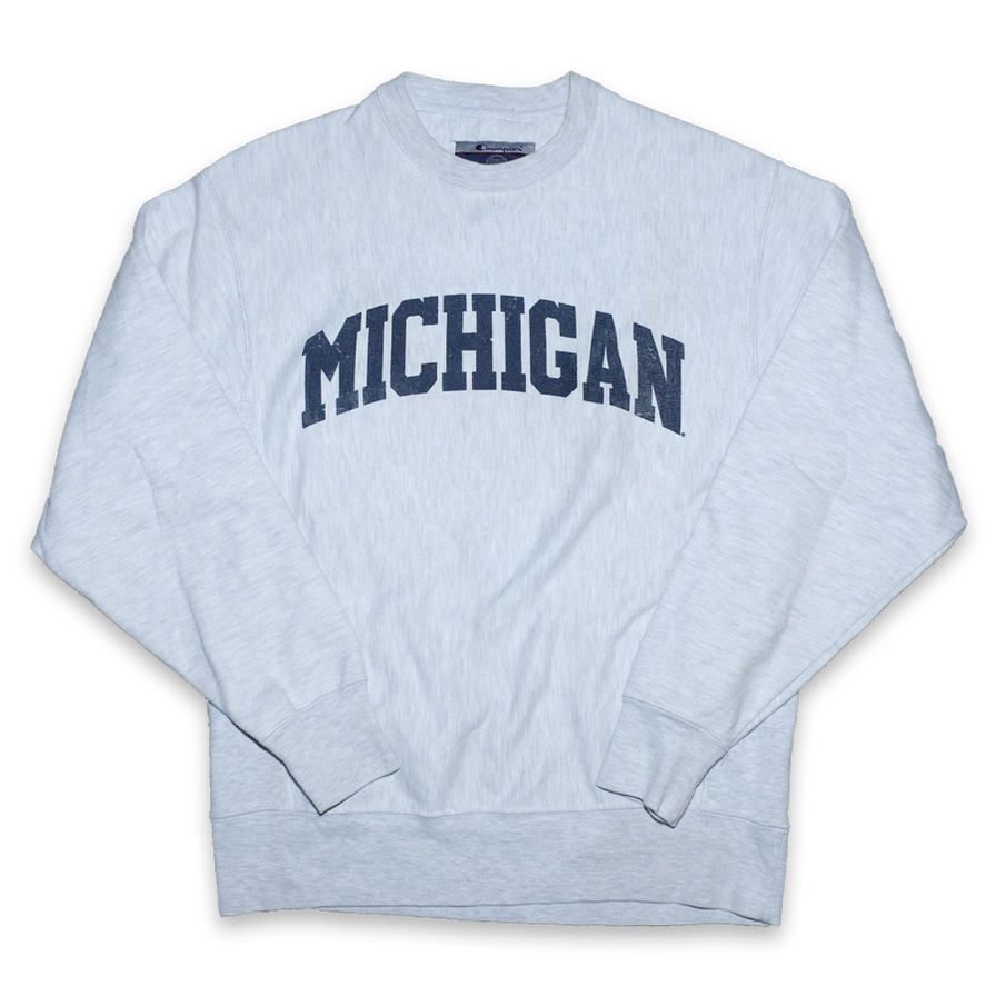 Vintage Champion Reverse Weave Michigan Sweater Small - Double Double Vintage