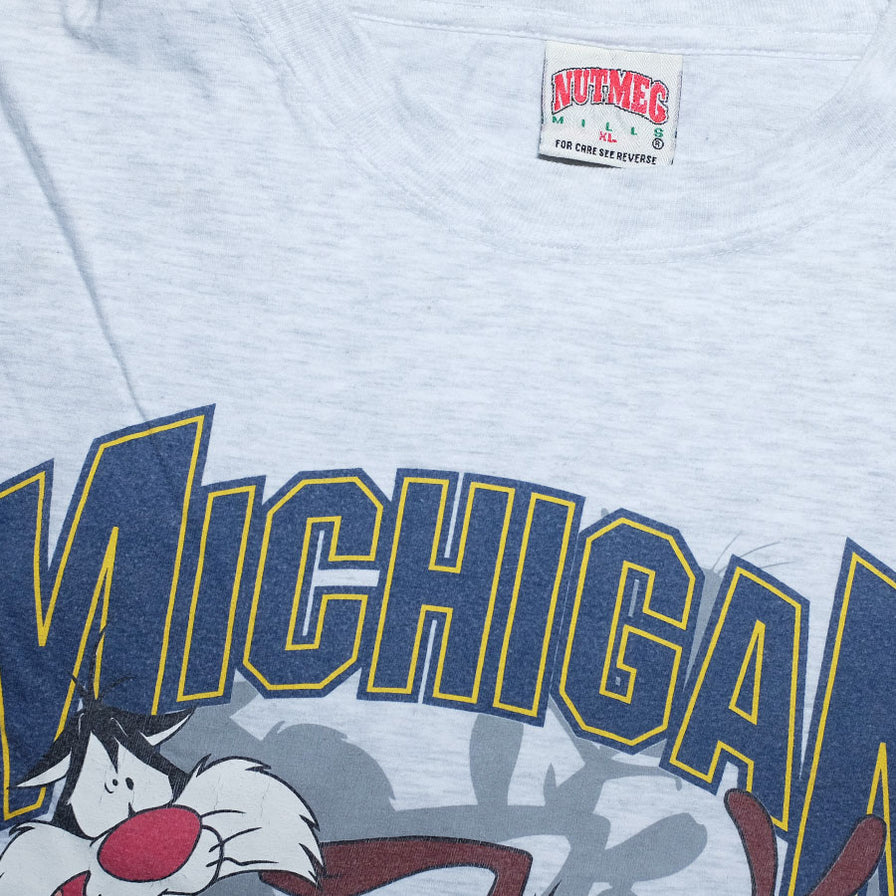 Vintage 1997 Looney Tunes Michigan Wolverines T-Shirt XLarge