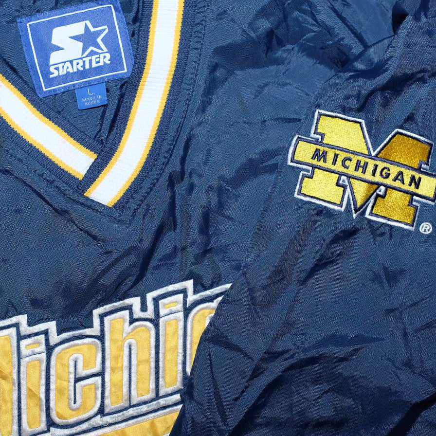 Vintage Starter Michigan Wolverines Windbreaker Small