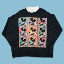 Vintage Mickey Mouse Mock Neck Sweater Large