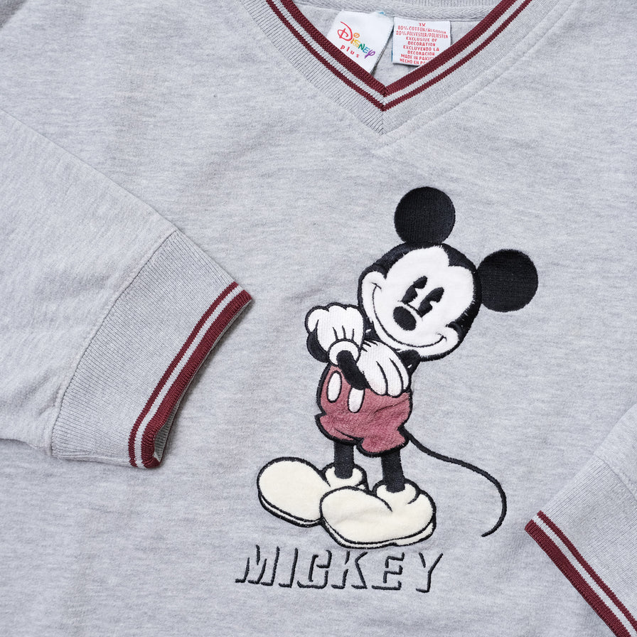 Vintage Mickey Mouse V-Neck Sweater Large / XLarge