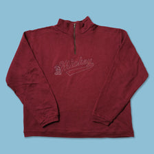 Vintage Mickey Mouse Q-Zip Sweater Large