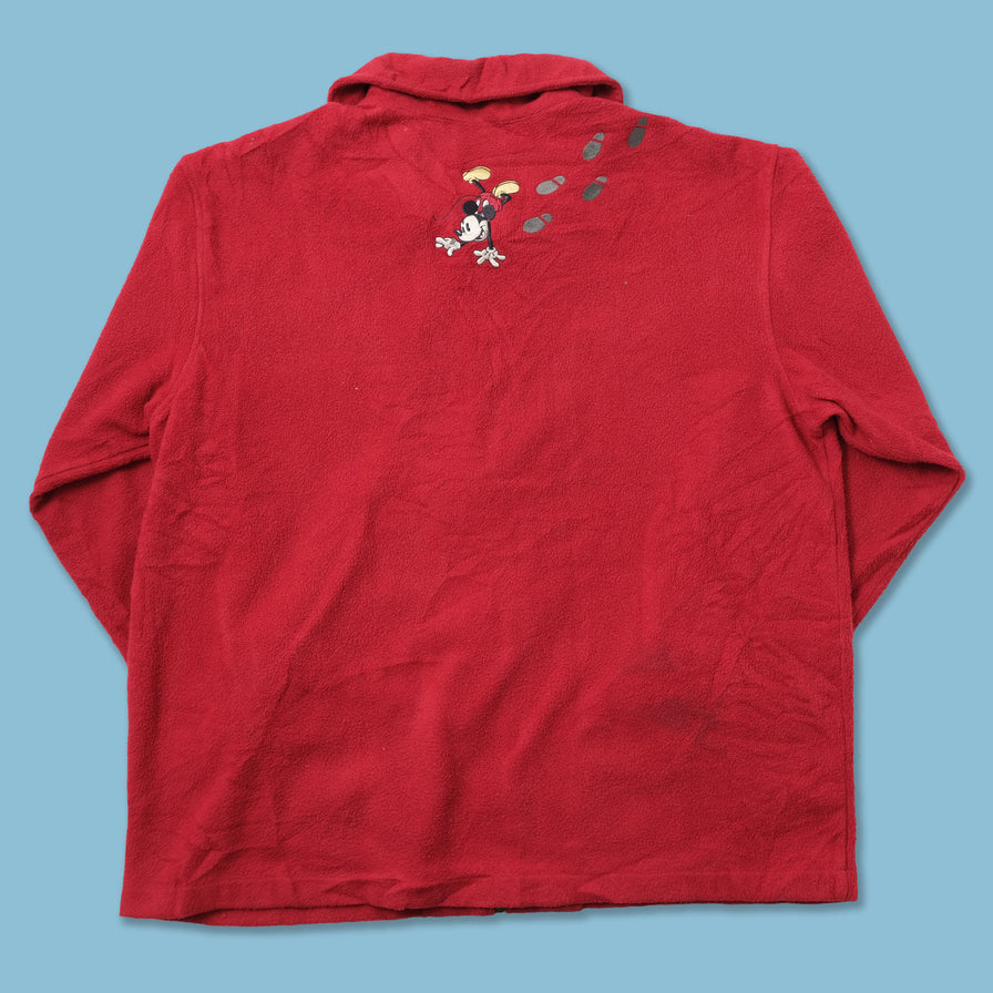 Vintage Mickey Mouse Fleece Jacket XLarge