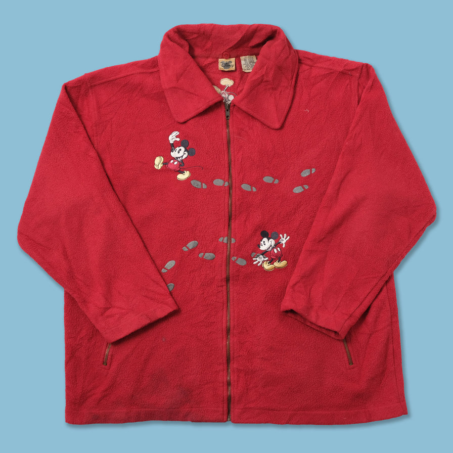 Vintage Mickey Mouse Fleece Jacket XLarge