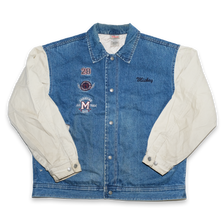 Vintage Mickey Mouse Denim College Jacket Large